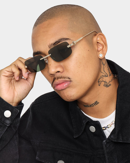 NUQE Uncut Sunglasses Gold/Green