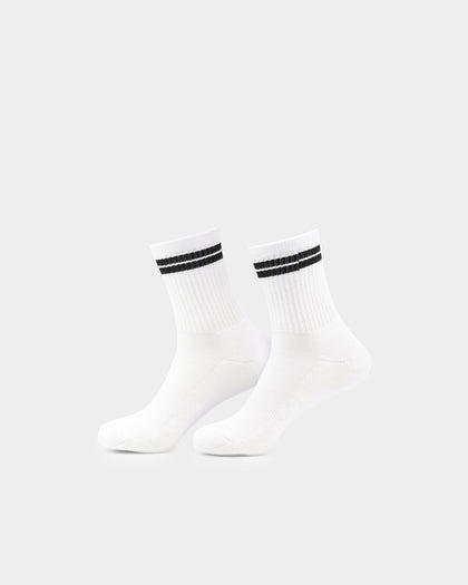 EN ES KIDS Kid's Stripe Socks 3 Pack White/Black/Grey