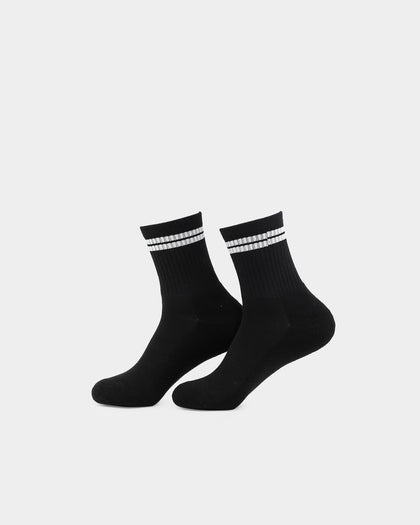 EN ES KIDS Kid's Stripe Socks 3 Pack White/Black/Grey