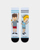 Stance Settle Down Crew Socks Light Blue