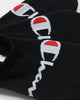 Champion Life Script Sneaker Sock 3 Pack Black