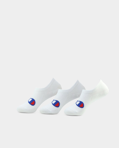 Champion Life Script Sneaker Sock 3 Pack White