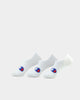 Champion Life Script Sneaker Sock 3 Pack White