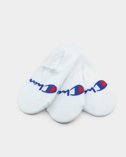 Champion Life Script Sneaker Sock 3 Pack White