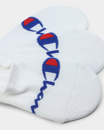 Champion Life Script Sneaker Sock 3 Pack White