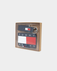Tommy Jeans Card Wallet and Keychain Set Twilight Navy