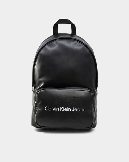 Calvin Klein Monogram Soft Campus Backpack Black