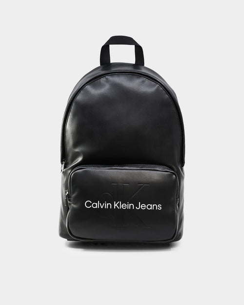 Calvin Klein Monogram Soft Campus Backpack Black