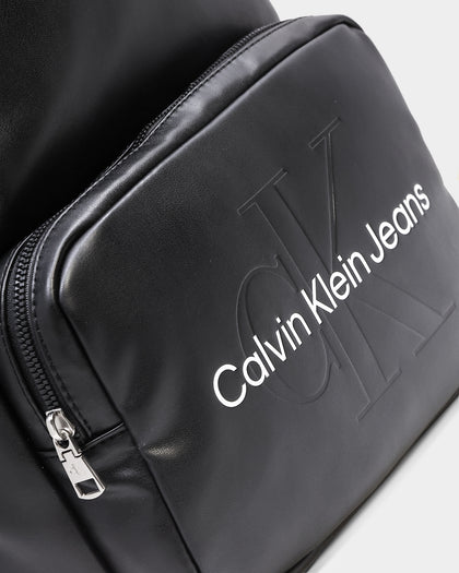 Calvin Klein Monogram Soft Campus Backpack Black