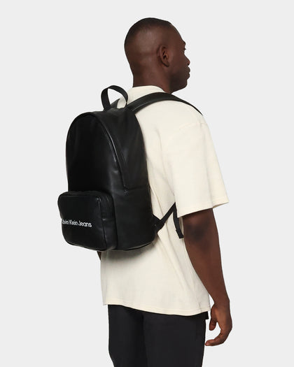 Calvin Klein Monogram Soft Campus Backpack Black