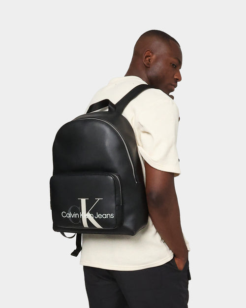 Calvin Klein Sculpted Mono Campus Backpack Black