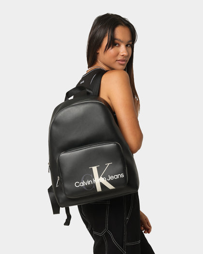 Calvin Klein Sculpted Mono Campus Backpack Black