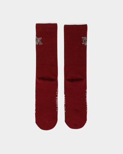 Last Kings Regalia Monogram Socks Bloodstone