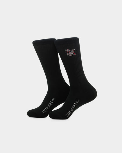 Last Kings Regalia Monogram Socks Black