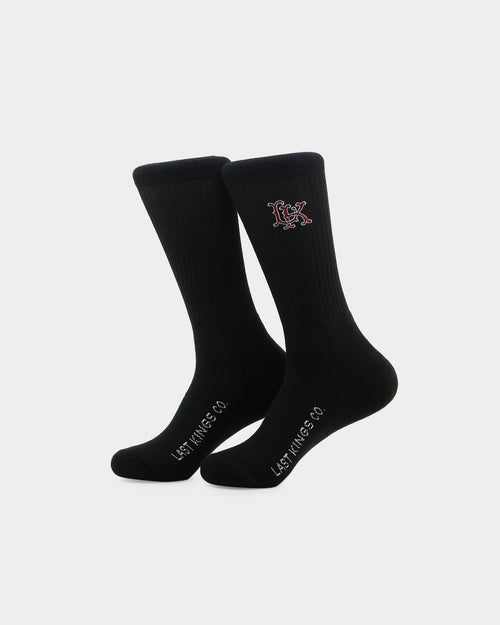 Last Kings Regalia Monogram Socks Black