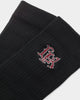 Last Kings Regalia Monogram Socks Black