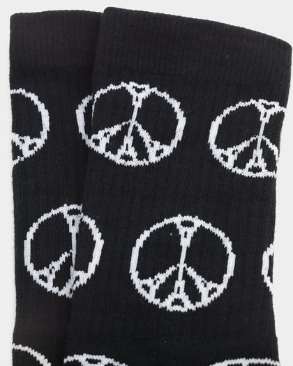 Carre Peace All Over Sport Socks Black