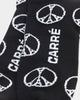 Carre Peace All Over Sport Socks Black