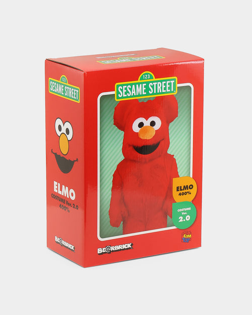 Medicom Toy Be@rbrick X Sesame Street Elmo Costume 2.0 400% Figure Red