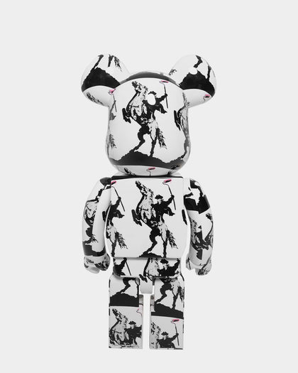 Medicom Toy Be@rbrick X BRandalism Highwayman 1000% Figure Grey