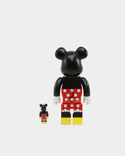 Medicom Toy Be@rbrick X Disney Minnie Mouse 100% & 400% Figure Set Black/Red/White