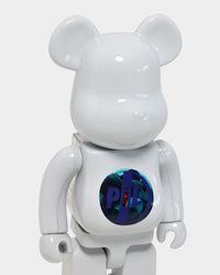 Medicom Toy Be@rbrick X PiL Chrome 100% & 400% Figure Set White/Black