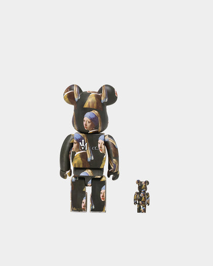 Medicom Toy Be@rbrick X Vermeer 100% & 400% Figure Set Multi-Coloured