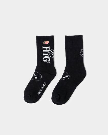 Honor The Gift Women's Lucky 7 Socks Black
