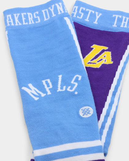 Stance Los Angeles Lakers CE Crew Socks Purple