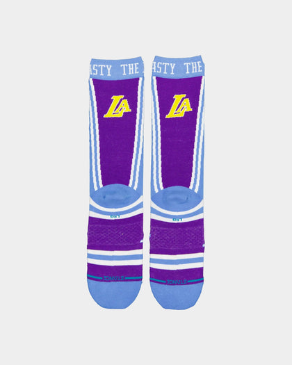 Stance Los Angeles Lakers CE Crew Socks Purple
