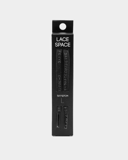 Lacespace Japanese Katakana Laces Black/Reflective