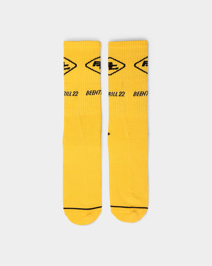 Been Trill Circuitry Socks Yellow