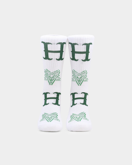 HUF Duality Socks White