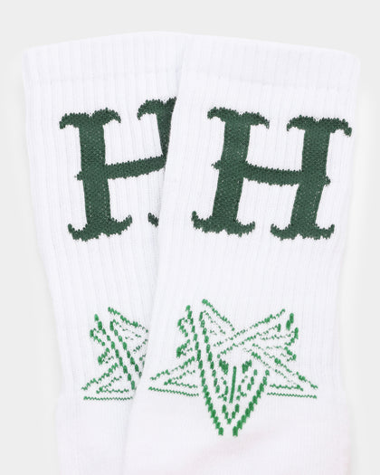 HUF Duality Socks White