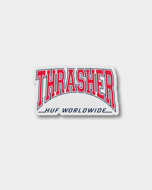 HUF X Thrasher High Point Sticker Red