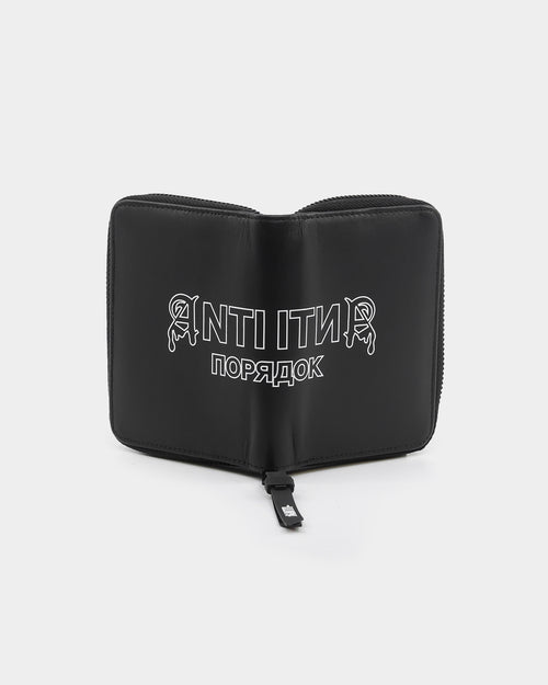 The Anti Order Military Zip Wallet Black/Black