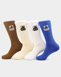 XLARGE Classic OG Sock 4 Pack Multi-Coloured