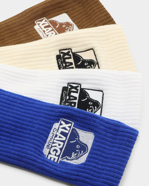 XLARGE Classic OG Sock 4 Pack Multi-Coloured
