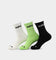 X-Girl Women's Logo Middle Socks 3 Pack Multi-coloured