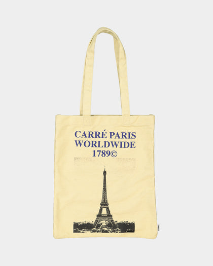 Carre Rosewide Vintage Tote Bag Off White