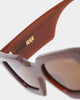NUQE Idra Sunglasses Brown/Gold