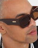 NUQE Idra Sunglasses Brown/Gold