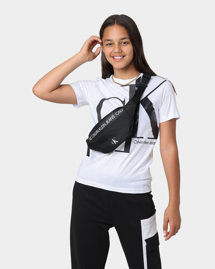 Calvin Klein Kids' Logo Tape Waist Bag Ck Black