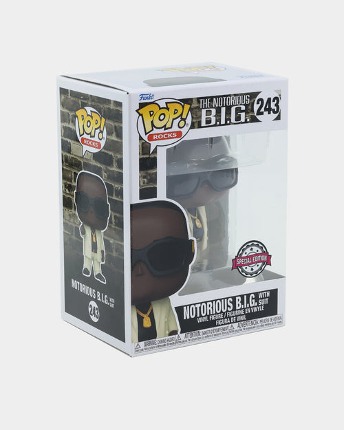 Pop! Vinyl #243 Notorious B.I.G with Suit Figure Multi-Coloured