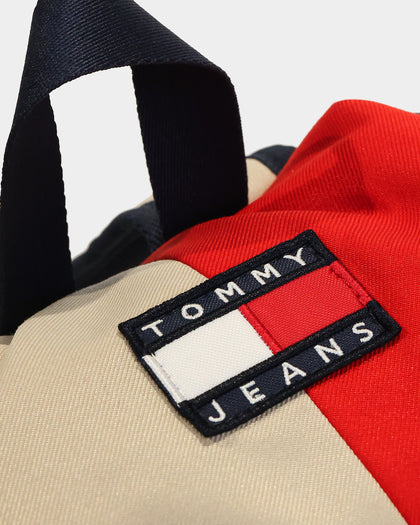 Tommy Jeans Heritage Spliced Backpack Deep Crimson