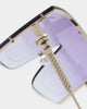 NUQE As IF Sunglasses Gold/Lilac