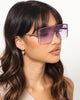 NUQE As IF Sunglasses Gold/Lilac