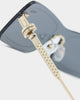 NUQE Razr Sunglasses Black/Gold