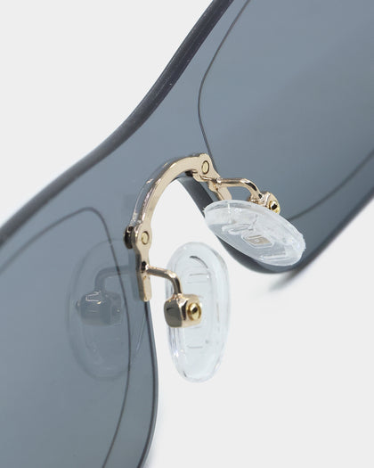 NUQE Razr Sunglasses Black/Gold