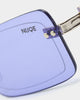 NUQE Razr Sunglasses Gold/Lilac